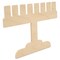 Wooden Menorah Cutout, Modern Shape, for Hanukkah Decor | Woodpeckers
